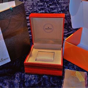 Audemars Piguet Red and Tan Watch Box